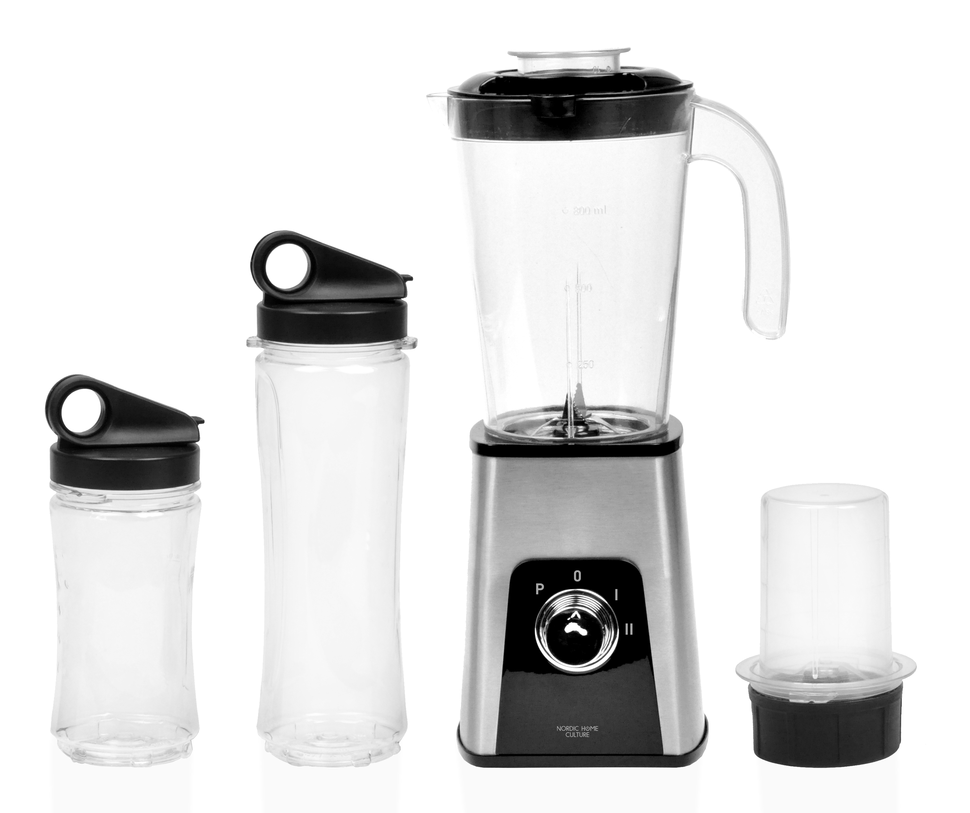 NORDIC HOME Stockholm sports blender, 300W, silver/black