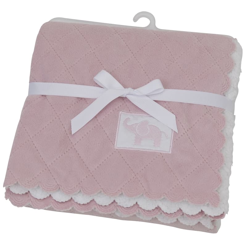 Rätt Start Quiltad Filt Dusty Pink