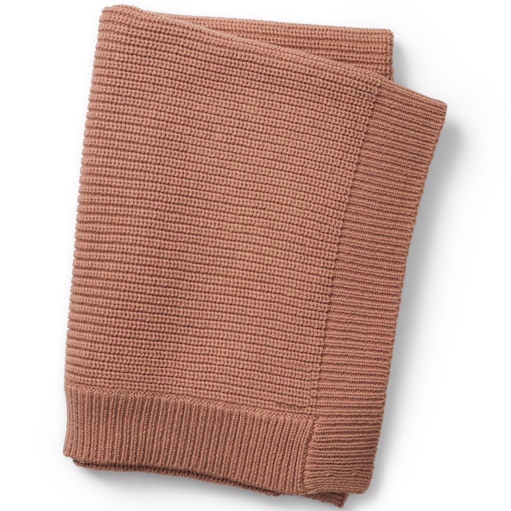 Elodie Details Wool Knitted Blanket Faded Ro.