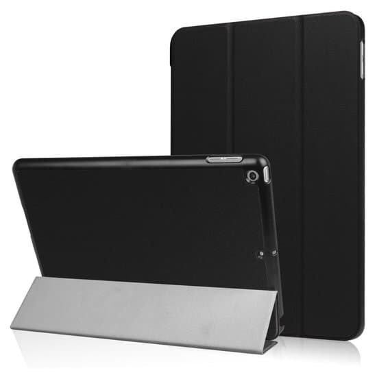 Tri-fold Smart iPad foderal 9.7 (2017/2018) - Sort