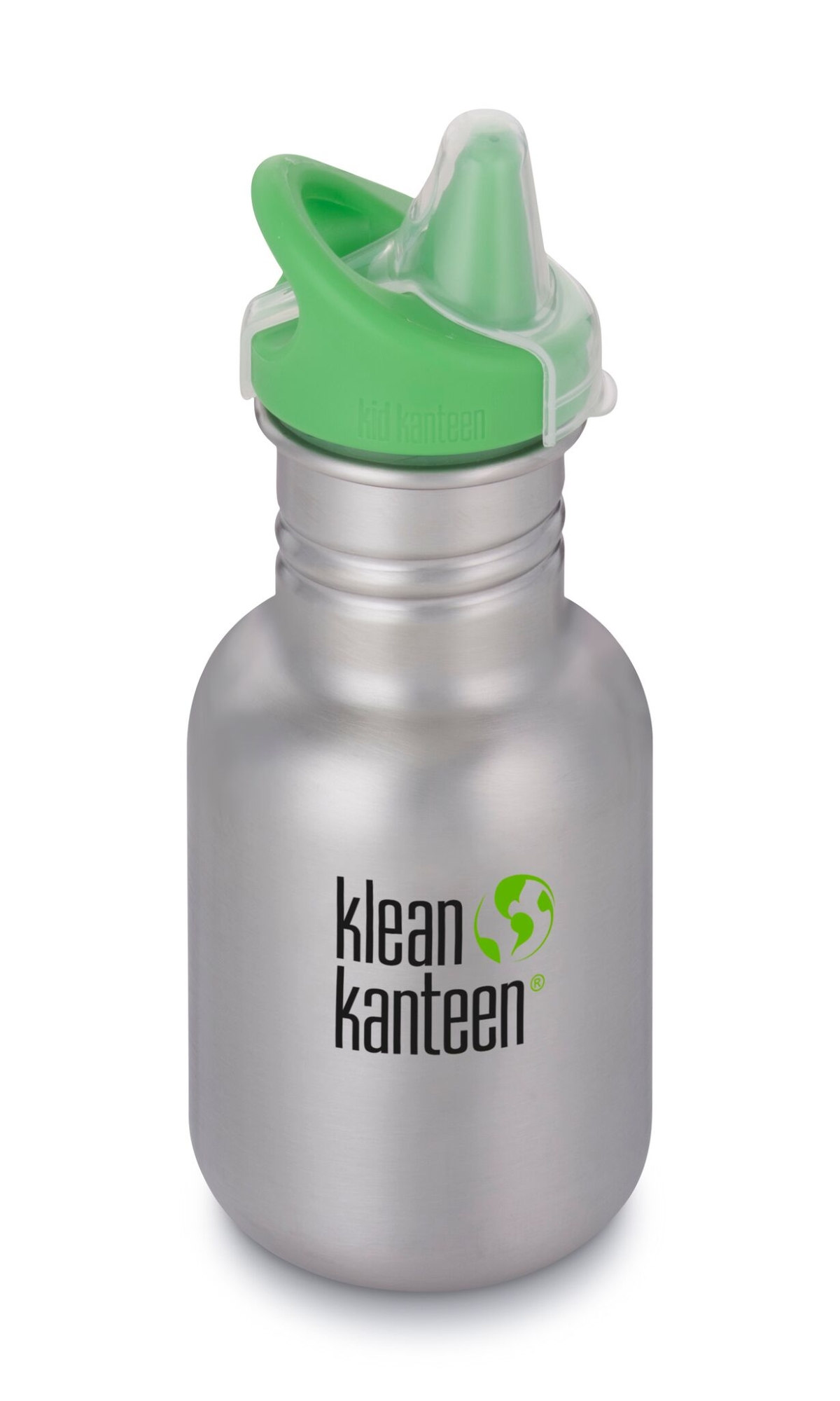 Klean Kanteen® Kid Classic With Sippy Cap, Brushed Stainless Sport