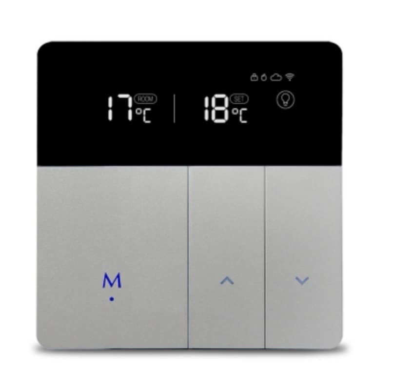 WiFi-termostat til styring af gulvvarme i Google Home