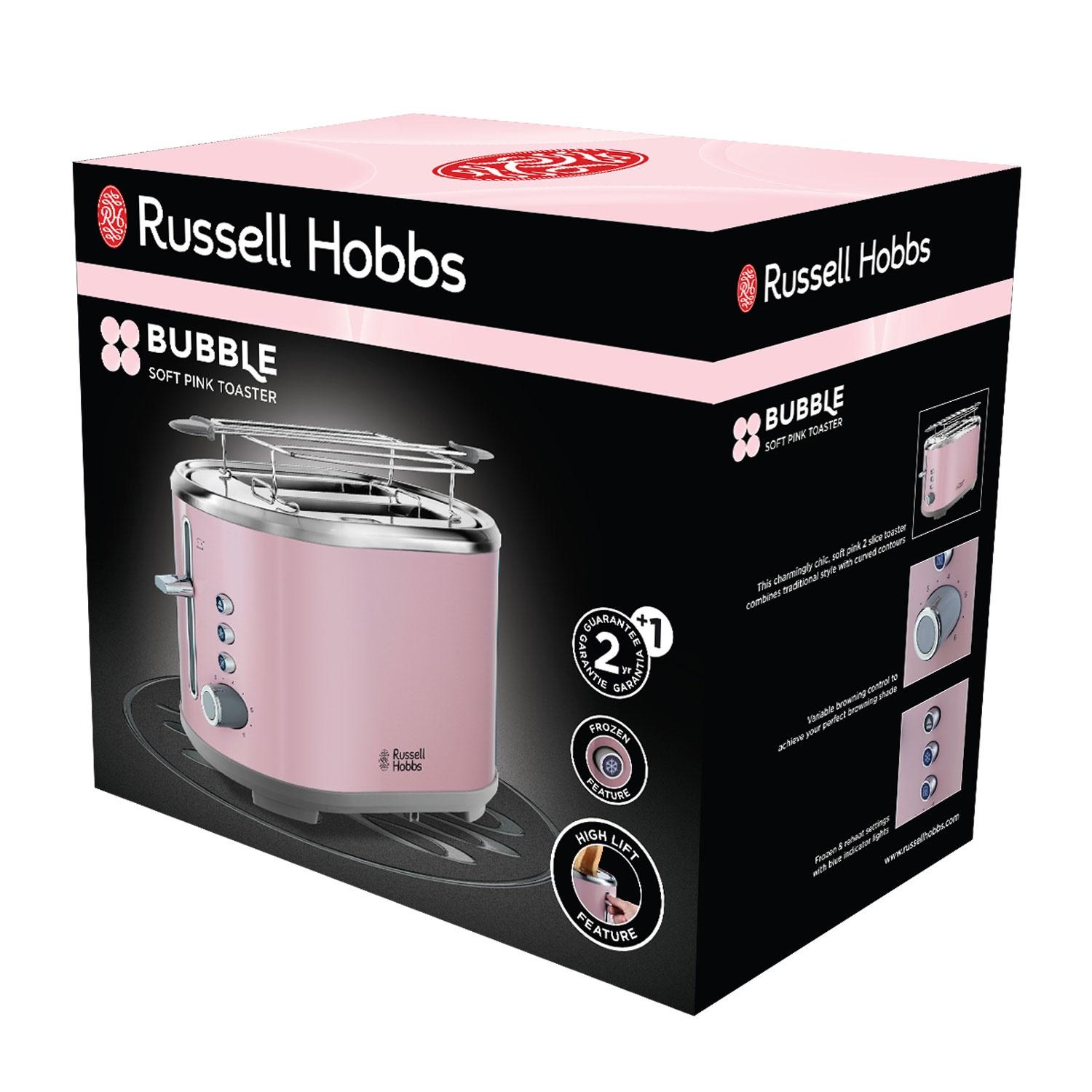 Russell Hobbs Bubble Toaster 2SL Pink CDON