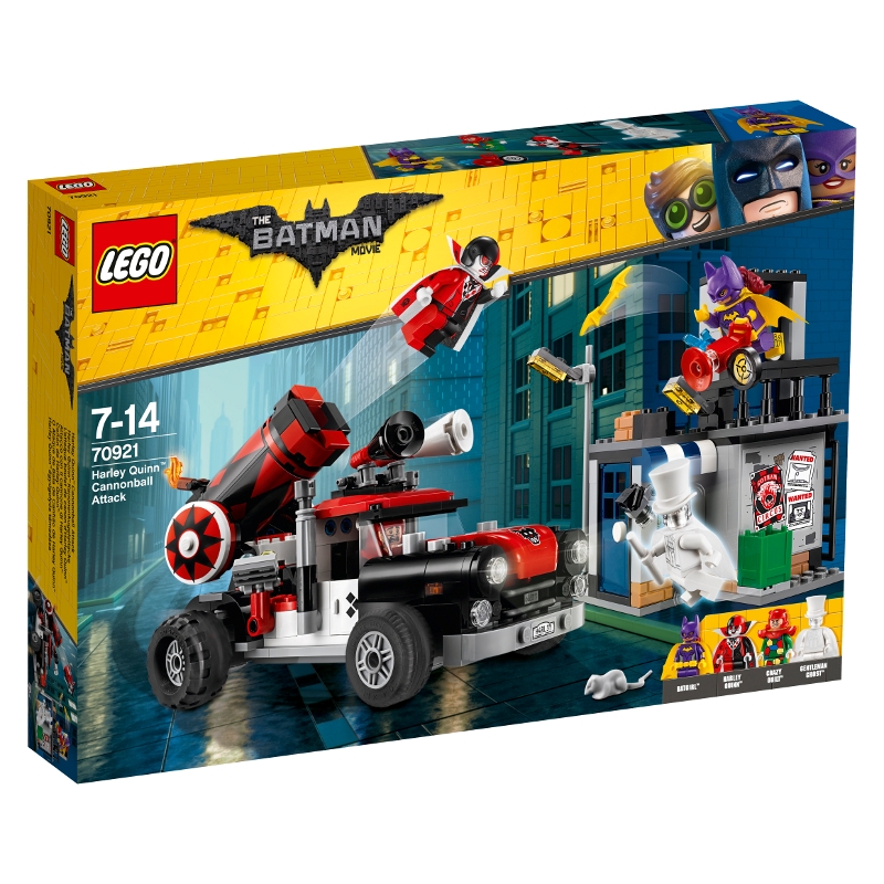 LEGO Batman Movie, Harley Quinn™ kanonkugleangreb, 70921 ...