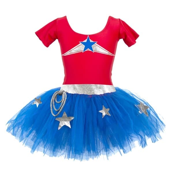 Den Goda Fen, Superhjälteklänning, Superwondergirl, M (4-6 år)
