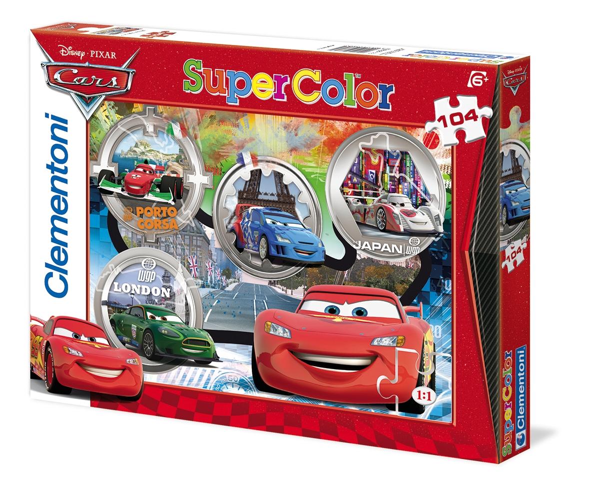 Disney Pixar Cars, Cars 2, Puslespill, 104 brikker