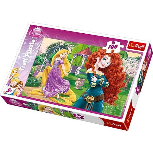 Disney Prinsesser Rapunsel og Modig Puslespil 100 brikker