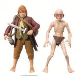 The Hobbit, An Unexpected Journey, action figures - Bilbo & Gollum 2 - pack