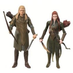 The Hobbit, An Unexpected Journey, action figures . Legolas & Tauriel - 2 pack
