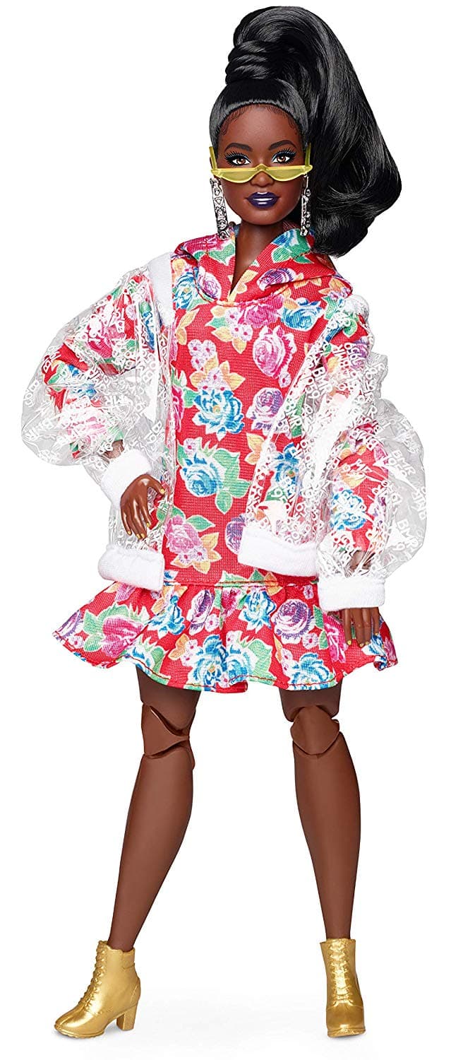 Barbie BMR1959 Clear Vinyl Bomber Jacket & Floral Hoodie Dress