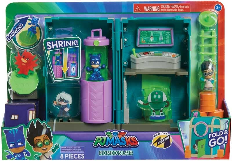 PJ MASKS NIGHTTIME MICROS ROMEOS LAIR PLAYSET