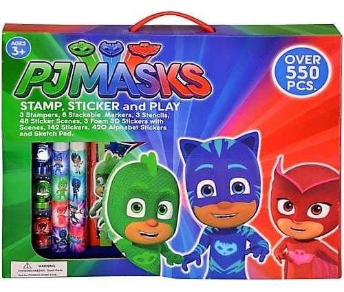 Pj Masks - Stamp, Sticker and Play Set - Over 550 Pieces