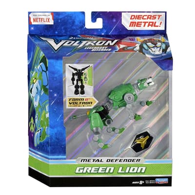Voltron Legendary Defender Green Lion Metal Defender