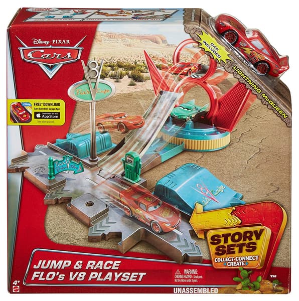 Disney Cars Jumo & Race Flo V8 Playset