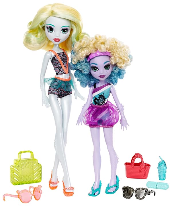 Monster High Monster Family Lagoona Blue and Kelpie Blue Dolls, 2 Pack