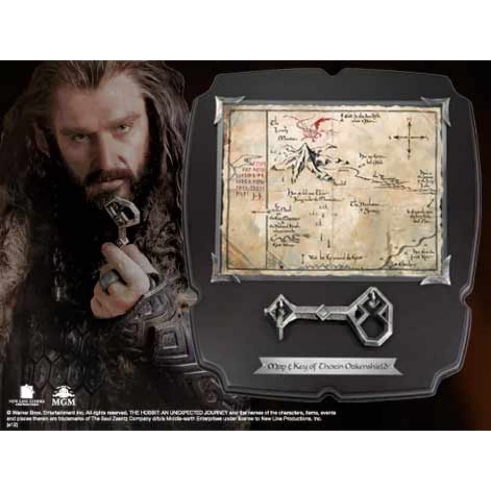 The Hobboit - Thorin Oakenshields karta och nyckel Replika