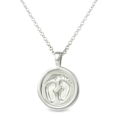 Silver Necklace "Baby Steps"