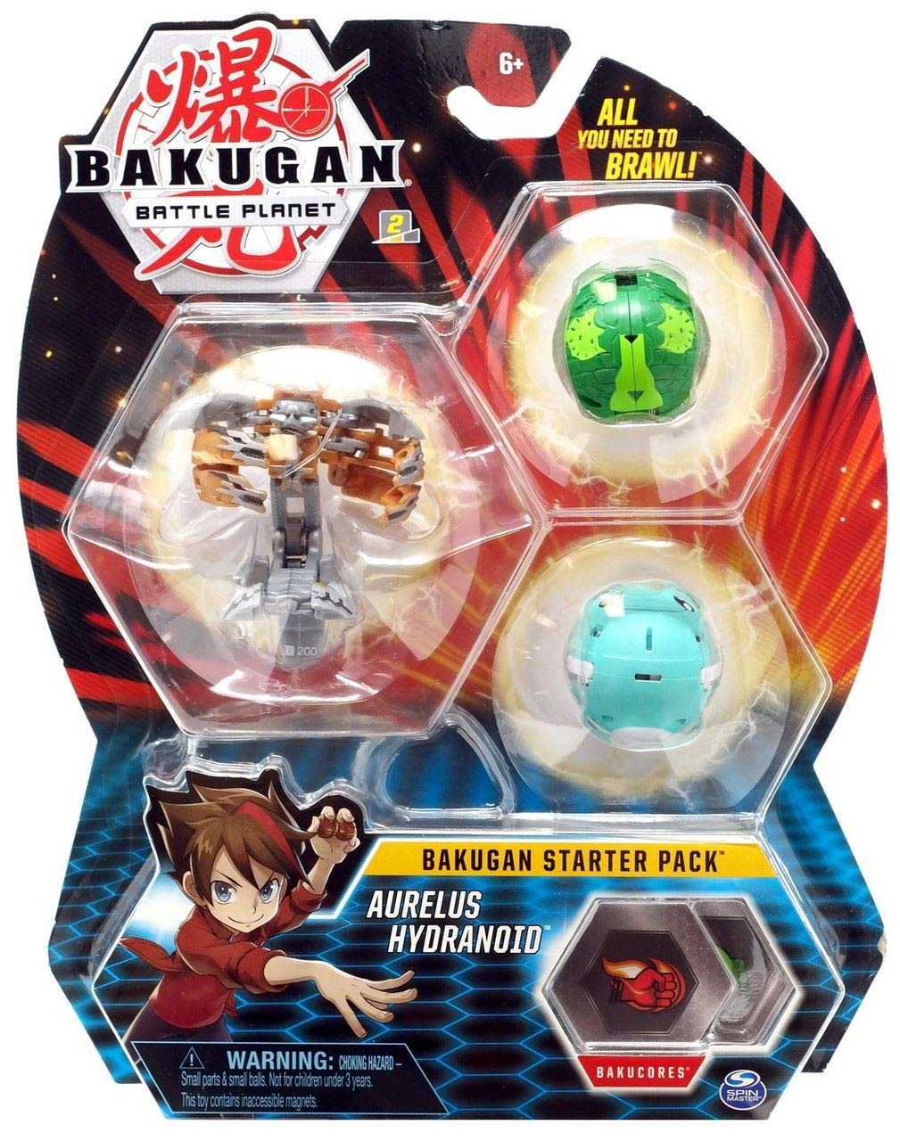 Bakugan Starter Pack 3-Pack Aurelus Hydranoid
