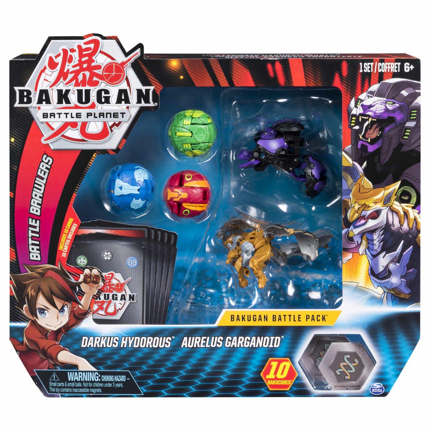Bakugan Battle Pack Darkus Hydorous & Aurelus Garganoid