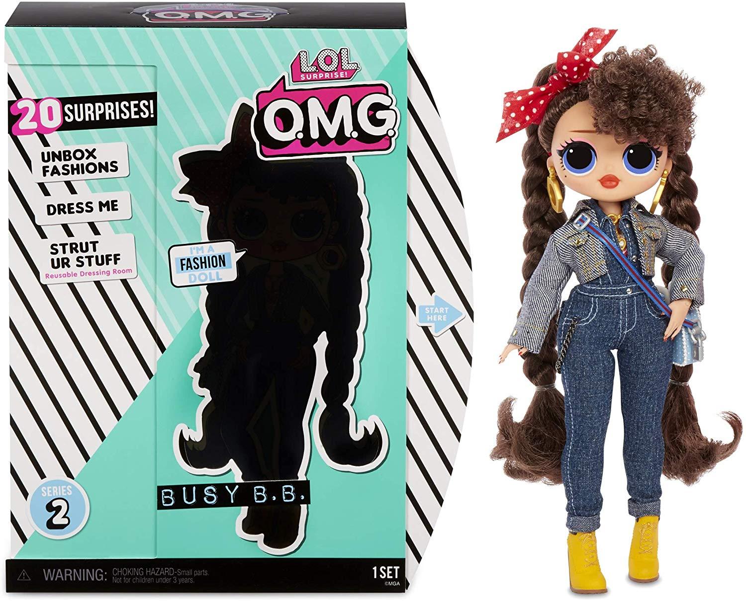 L.O.L. Surprise! O.M.G. Busy B.B. Fashion Doll with 20 Surprises