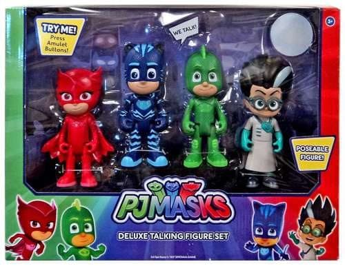 Pj Masks Talking Light Up Action Figures - Owlette, Catboy, Gekko & Romeo