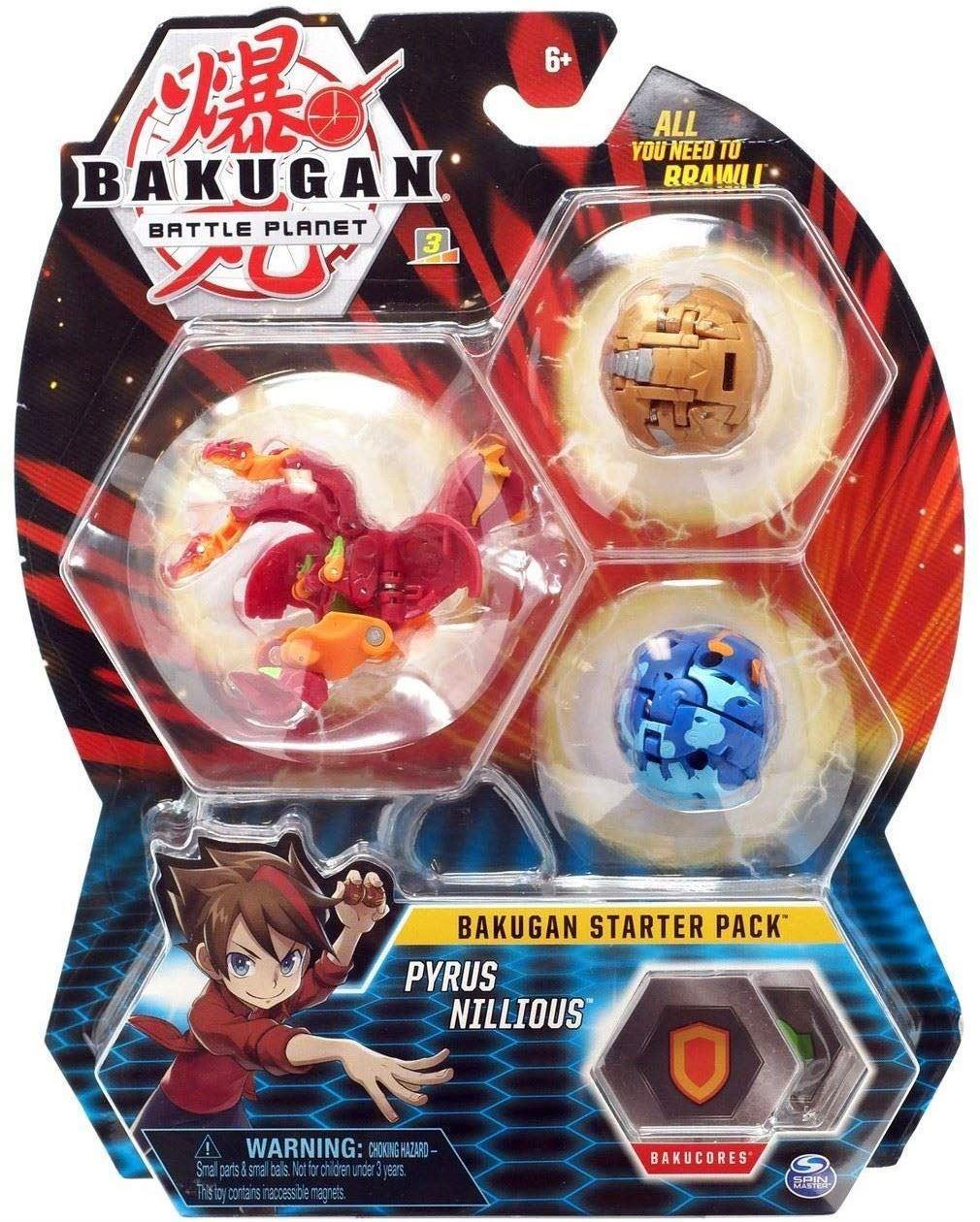 Bakugan Starter Pack 3-Pack Pyrus Nillious