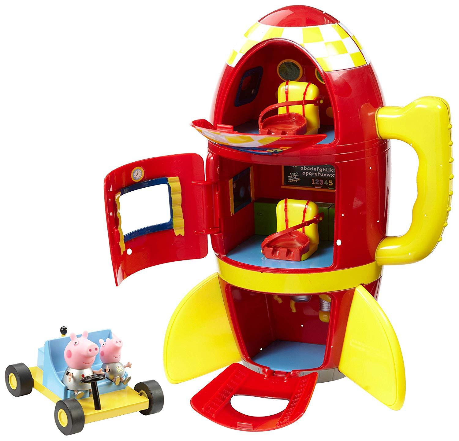 Peppa Pigs Spacecraft Adventure Playset med Moon Buggy
