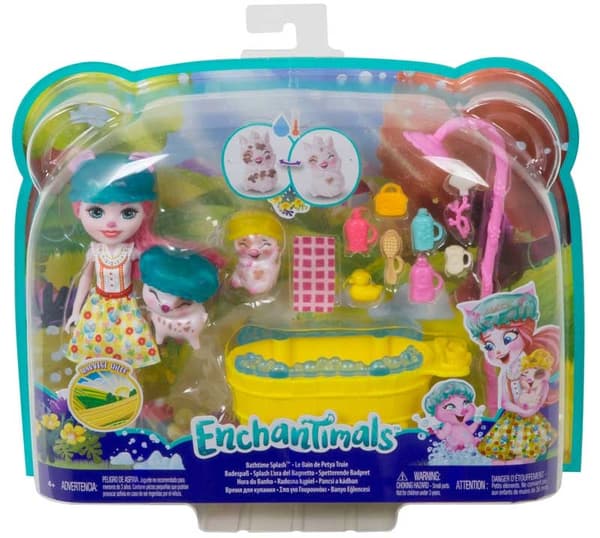 Enchantimals Bathtime Splash Water Playset with Petya Pig