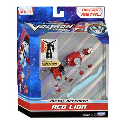 Voltron Legendary Defender Red Lion Metal Defender