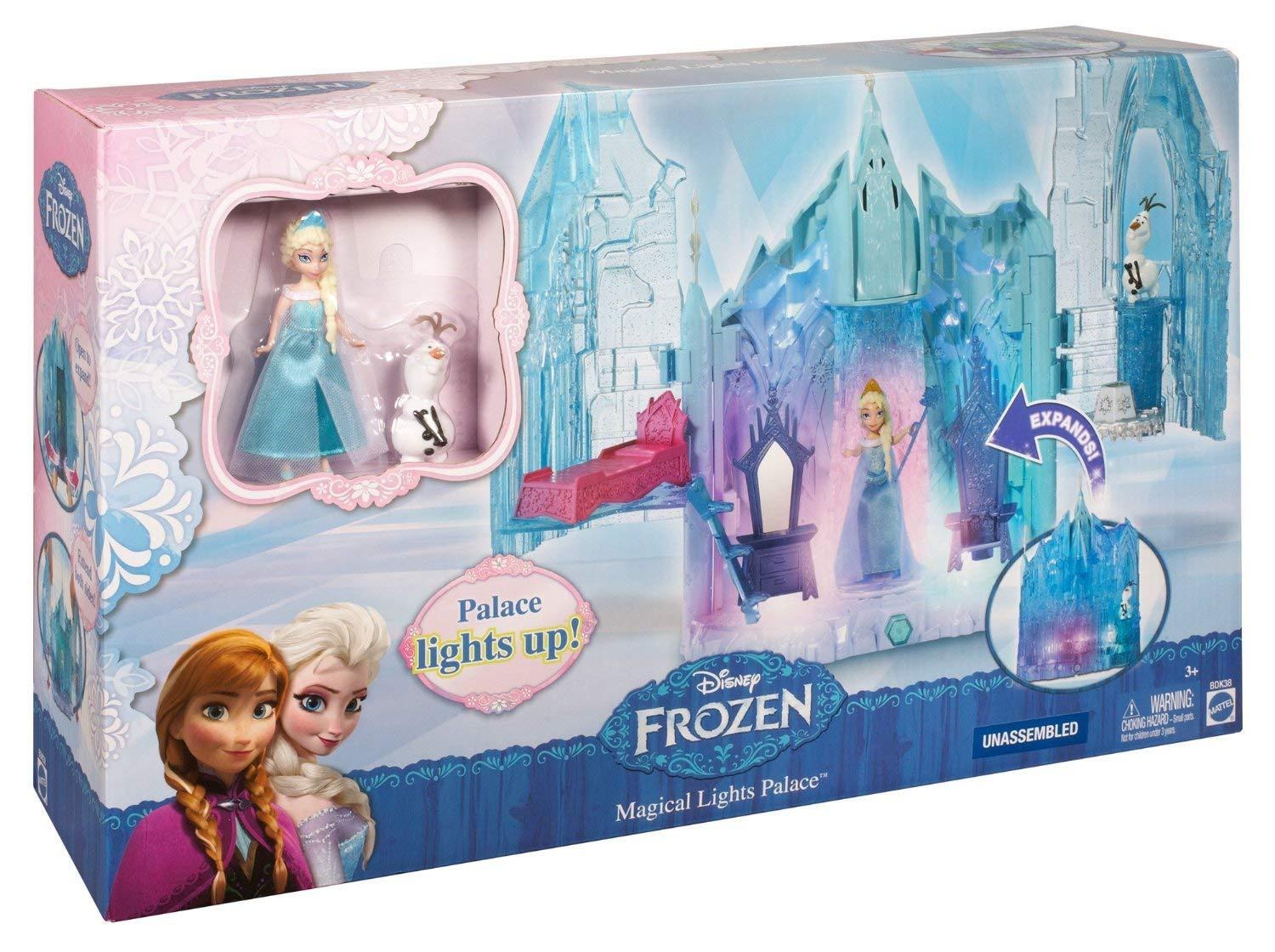 Disney Frozen Small Doll Elsa and Magical Lights Palace Exclusive Playset