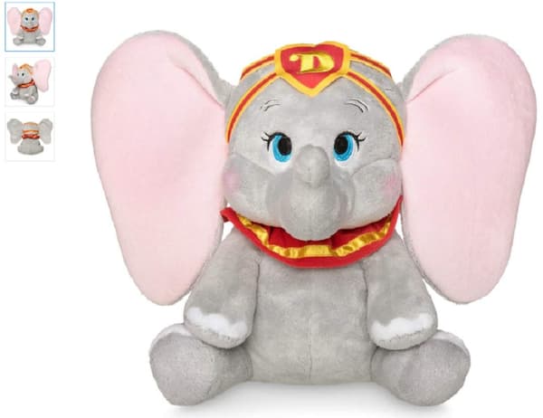 Dumbo Toy dyr rødt hovedbånd 30 cm