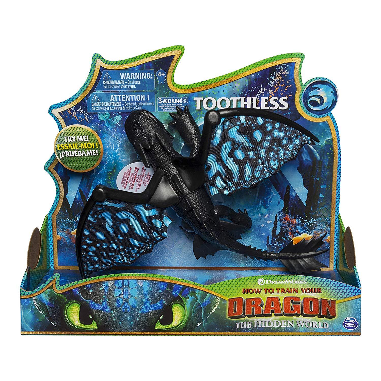 How To Train Your Dragon Skjult World Toothless Deluxe med lyd og lys