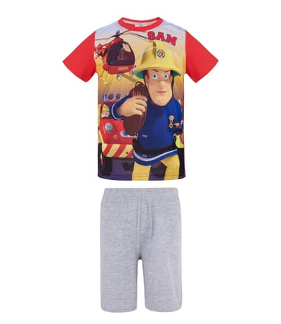 Brannmann Sam T-skjorte og Shorts, Rød