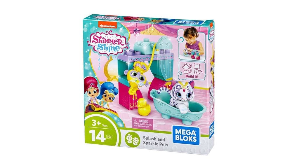 Mega Bloks Shimmer & Shine Splash & Sparkle Pets Building Set
