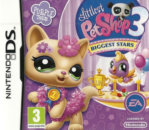 Littlest Pet Shop 3: Biggest Stars Purple Team - Nintendo DS (brugt)
