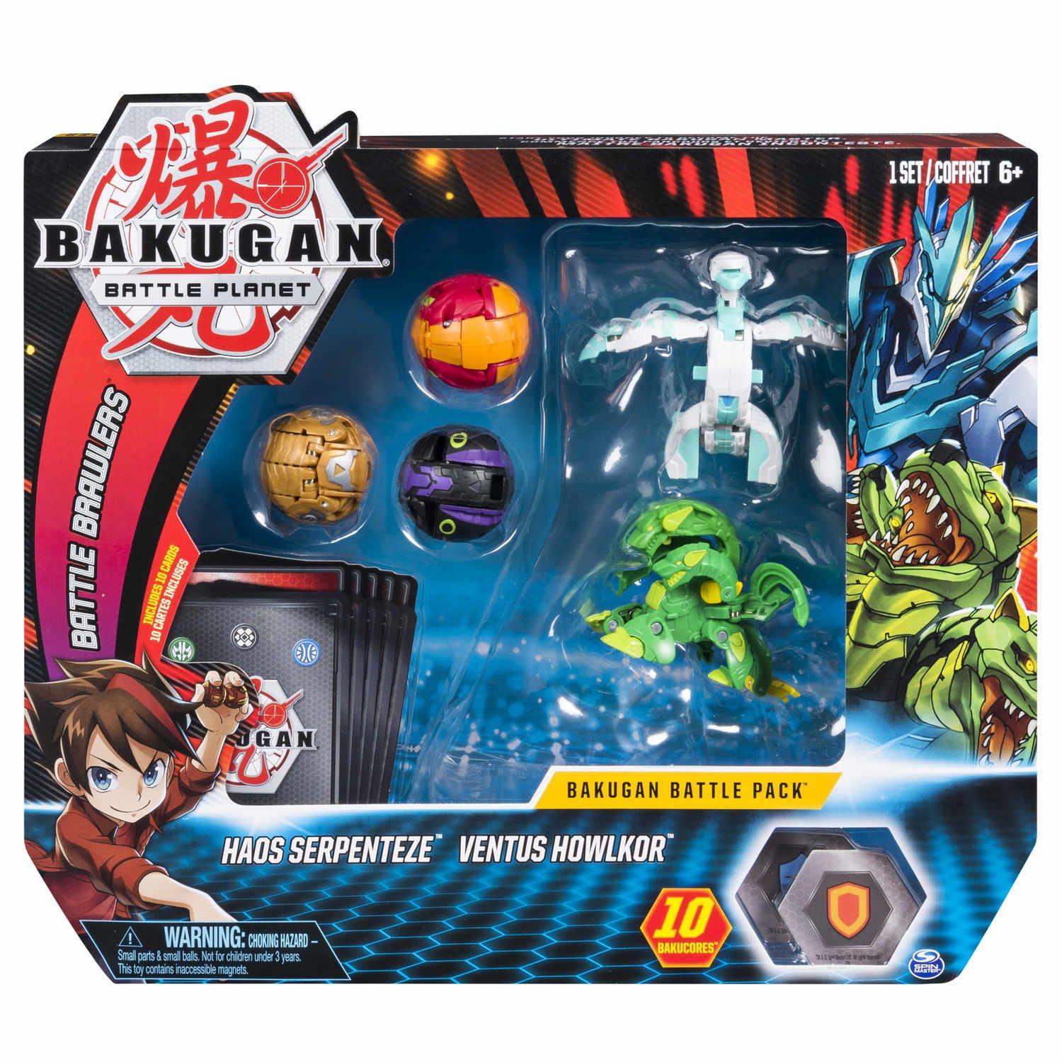 Bakugan Battle Pack Haos Serpenteze & Ventus Howlkor
