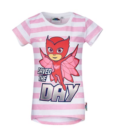 PJ Masks T-skjorte, Hvit/Rosa