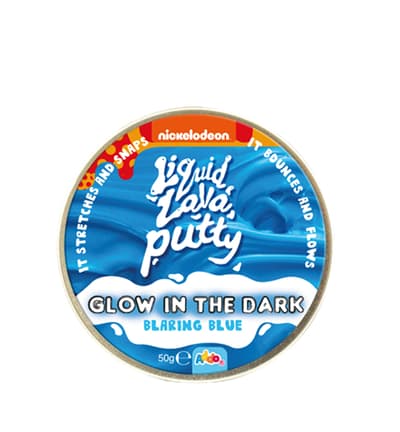 Liquid Lava Putty Glow in the Dark Blaring Blue
