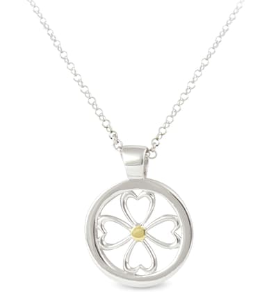 Silver Necklace "Lucky in Love"