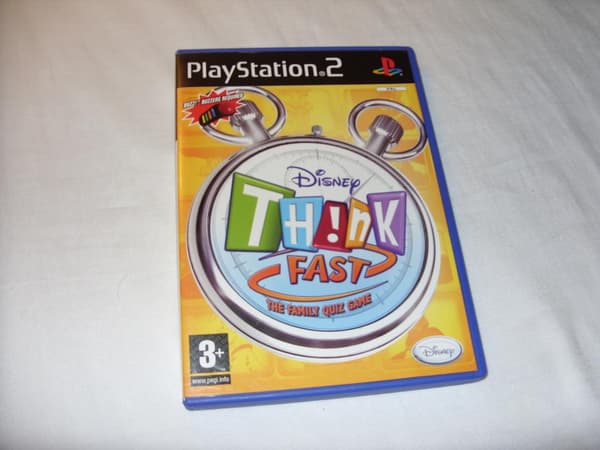 Disney Think Fast (Buzz) - Playstation 2 (brugt)