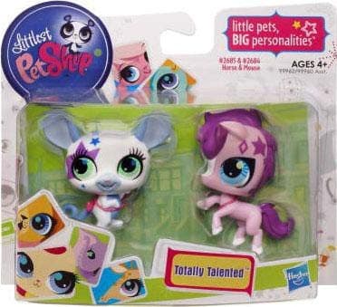 Littlest Pet Shop Totally Talented Pets Mouse& Horse