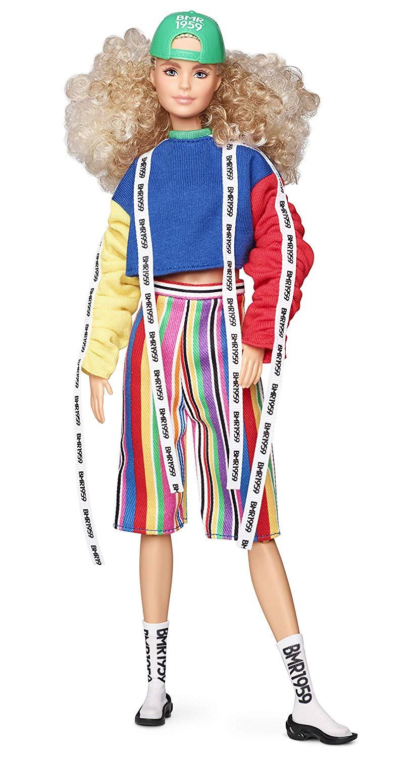 Barbie BMR1959 - Color Block Sweatshirt with Logo Tape & Striped Shorts