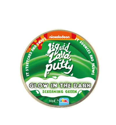 Liquid Lava Putty Glow in the Dark Screaming Green
