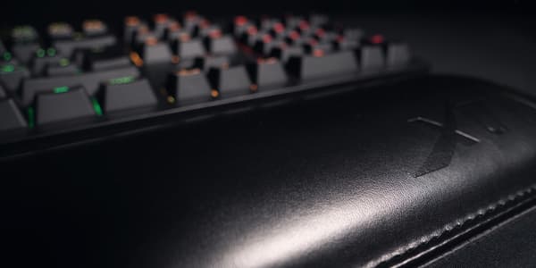 WR1, Wrist Rest in PU leather, Black