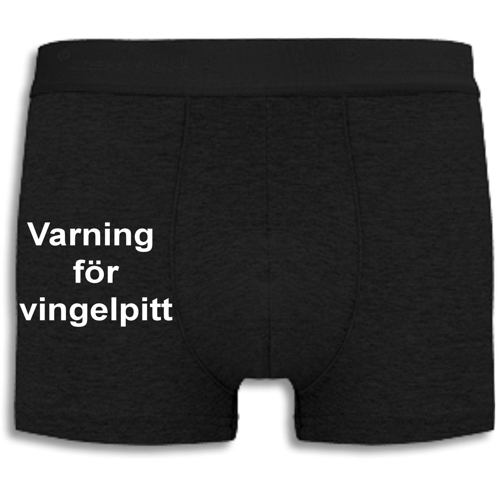 Boxershorts - Varning för vingelpitt