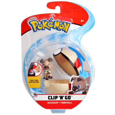 Pokémon Clip N Go Rockruff & Timer ball
