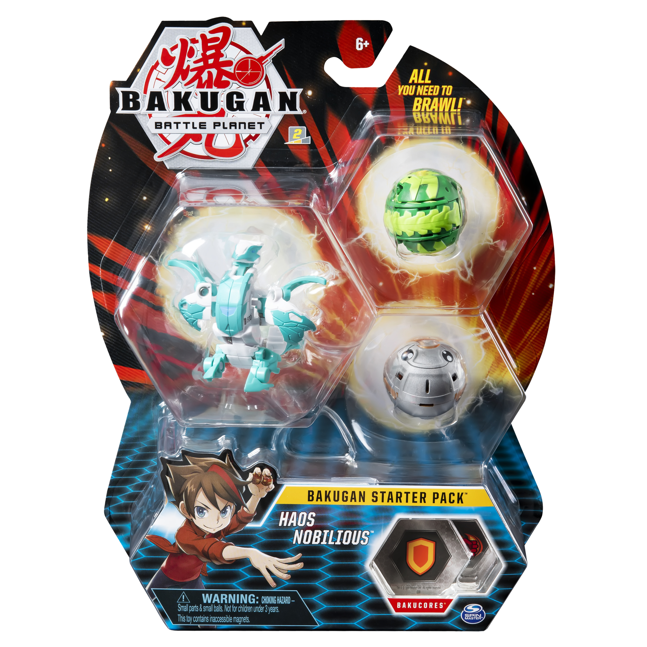Bakugan Starter Pack 3-Pack Haos Nobilious