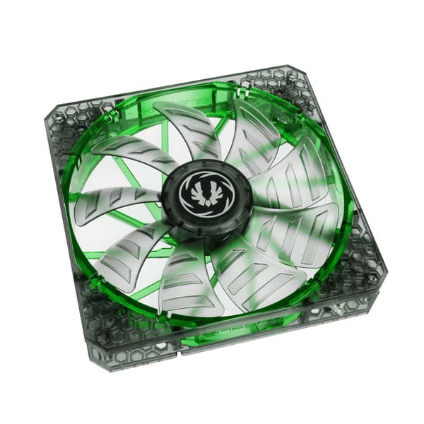 BitFenix Spectre PRO Fan - 140mm - Green LED - Black (1200rpm)