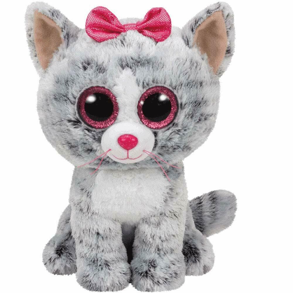 TY Beanie Boos Kiki Grey Cat