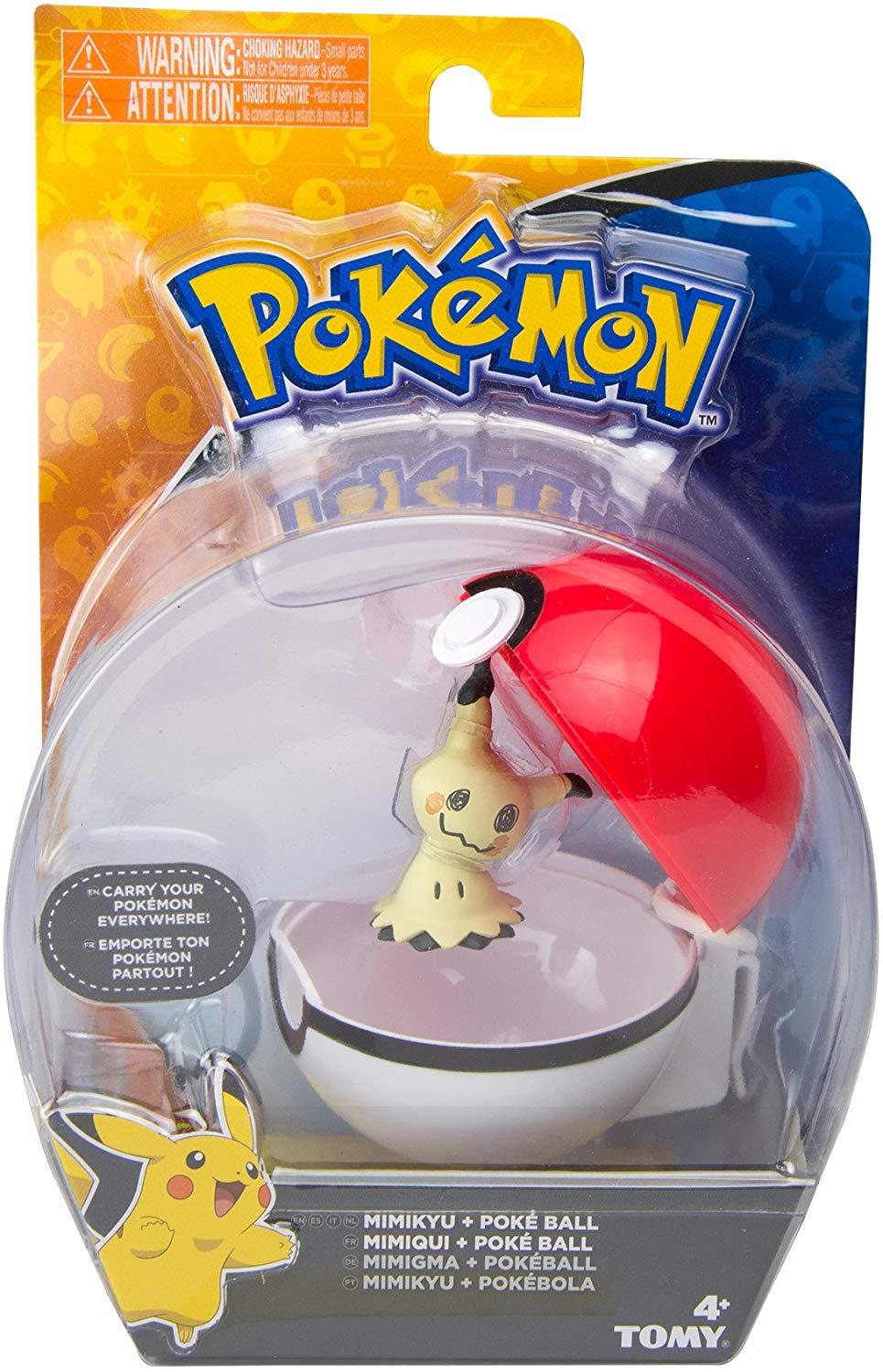 Pokemon Mimikyu + Poke Ball Carry On Figure